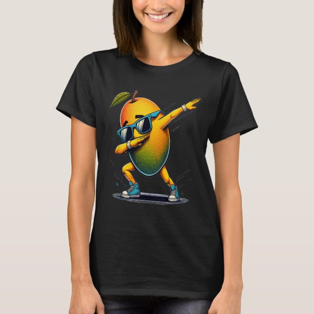 Dab Dance Mango Funny Dancing Dabbing Obst T-Shirt (Vorderseite)