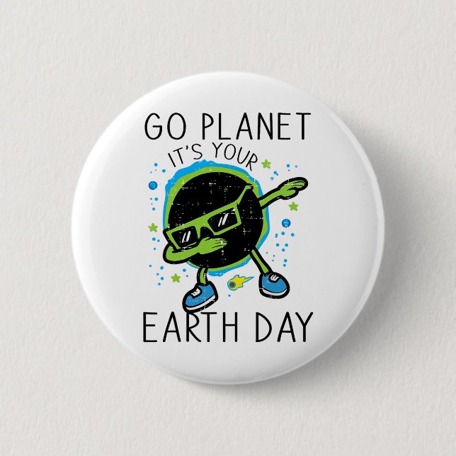Dab Earth Solar Eclipse Go Planet Ihre Erde D Button (Vorderseite)