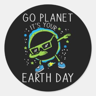 Dab Earth Solar Eclipse Go Planet Ihre Erde D Runder Aufkleber