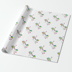 Dab Einhorn Geschenkpapier