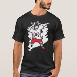 Dab French Bulldog South Korea Soccer Fans Jersey T-Shirt