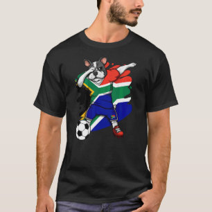Dab French Bulldog Südafrika Fußballfans Jersey T-Shirt
