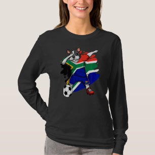 Dab French Bulldog Südafrika Fußballfans Jersey T-Shirt