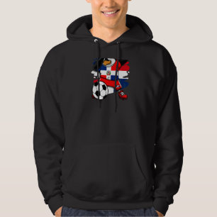 Dab Penguin Dominikanische Republik Fußballfans Je Hoodie