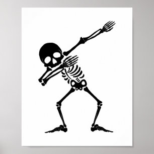 Dab Skelett dabbing Skelett - Totenkopf Männer Shi Poster