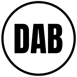 DAB - Sticker rond classique de Daytona Beach