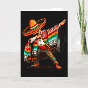 Dab-Tanz Dabbing Mexikanischer Poncho Cinco De May Karte
