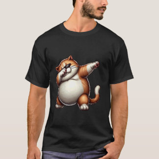 Dabbiing Fettkatze Kunstdesign, Whimsical Fetts Ki T-Shirt