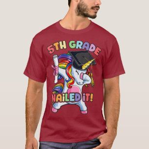 Dabbing 5th Grade Unicorn Graduation Class Of T-Shirt