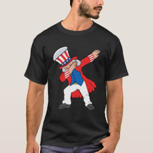 Dabbing Abraham Abe Lincoln Patriotic 4. Juli T-Shirt