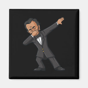 Dabbing Abraham Lincoln 4. Juli Abe Dab Boys G Magnet
