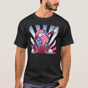 Dabbing American Baseball Player für Fans weiß T-Shirt