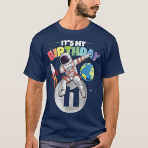 Dabbing Astronaut 11. Geburtstag Junge Mädchen 11 T-Shirt