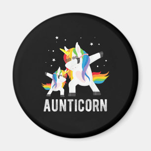 Dabbing Aunticorn, Lustiges Einhornliebhaber-T-Shi Magnet
