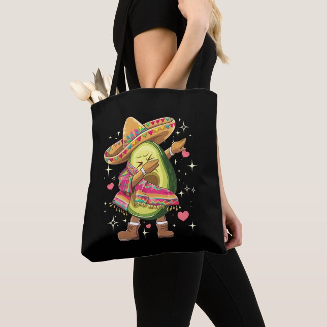 Dabbing Avocado Cinco De Mayo Funny Mexican Poncho Tasche (Von Nahem)