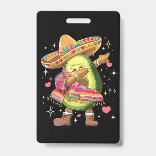 Dabbing Avocado Cinco De Mayo Lustiger Mexikanisch Ausweis