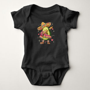 Dabbing Avocado Cinco De Mayo Lustiger Mexikanisch Baby Strampler