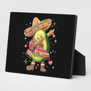 Dabbing Avocado Cinco De Mayo Lustiger Mexikanisch Fotoplatte