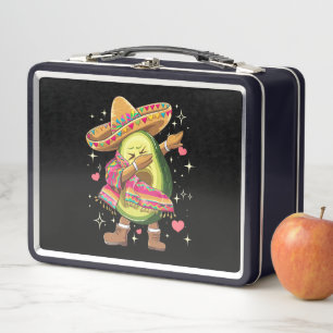 Dabbing Avocado Cinco De Mayo Lustiger Mexikanisch Metall Brotdose