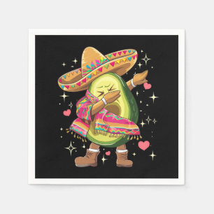 Dabbing Avocado Cinco De Mayo Lustiger Mexikanisch Serviette