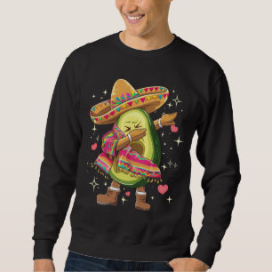 Dabbing Avocado Cinco De Mayo Lustiger Mexikanisch Sweatshirt