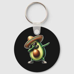 Dabbing Avocado Funny Vegan Food Lover Cinco De Ma Schlüsselanhänger