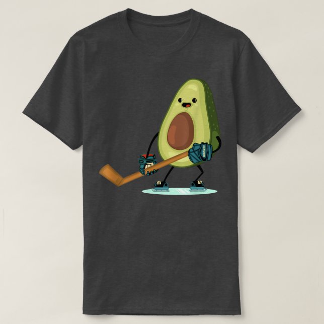 Dabbing Avocado Shirt Funny Vegan Food Lover Tee K (Design vorne)