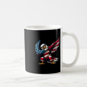 Dabbing Bald Eagle American Flag Patriotic Indepen Kaffeetasse