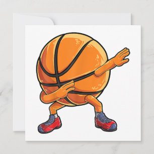 Dabbing Basketball Ball Funny Boys Männer Frauen S Einladung