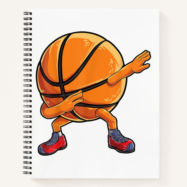 Dabbing Basketball Ball Funny Boys Männer Frauen S Notizbuch (Vorderseite)