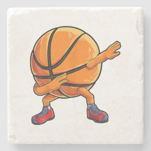 Dabbing Basketball Ball Funny Boys Männer Frauen S Steinuntersetzer
