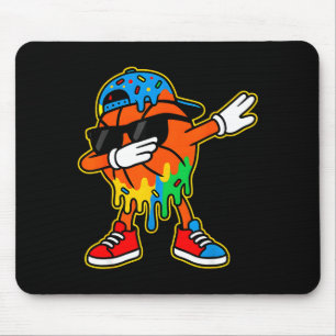 Dabbing Basketball Eiscreme Tropf Jungen Basketbal Mousepad