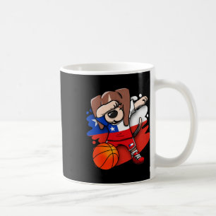 Dabbing Beagle Chile Jersey Chilenische Skelettlie Kaffeetasse