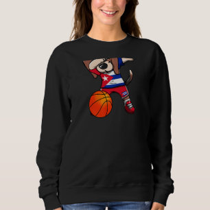 Dabbing Beagle Dog Cuba Jersey Kuban Basketball Sp Sweatshirt