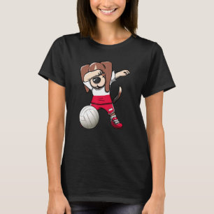 Dabbing Beagle Dog Polen Jersey Polnischer Volleyb T-Shirt