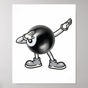 Dabbing Billiards ll T-Shirt Kinder Jungen ab Tanz Poster
