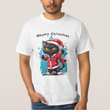 Dabbing Black Cat: Meowy Weihnachtsfeierlichkeiten