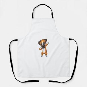 Dabbing Boxer T-Shirt Jungen Kinder Hunde Liebhabe Schürze