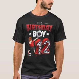 Dabbing Boy 12 Jahre Old Soccer Player 12. Birthda T-Shirt