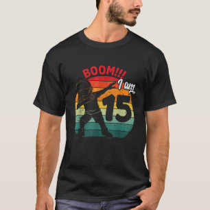 Dabbing Boy 15. Geburtstagsparty Fünfzehn 15 Jahre T-Shirt
