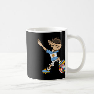 Dabbing Boy Argentinien Fußballtrikot Nationalflag Kaffeetasse