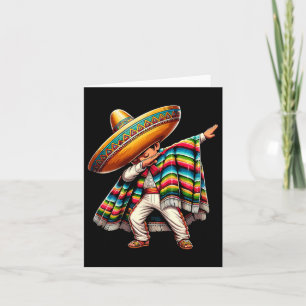 Dabbing Boys Mexican Poncho Cinco De Mayo 1 Karte