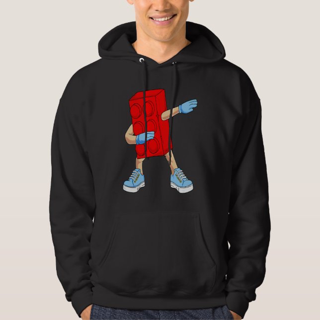 Dabbing Builder  Building Block  Kids Toddlers Hoodie (Vorderseite)