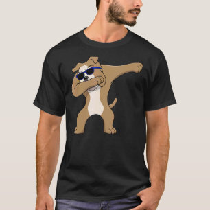 Dabbing Bulldog Hund Kinder Haustier Liebe retten T-Shirt