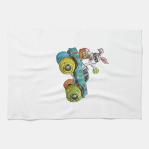 Dabbing Bunny Frohe Ostern Monster Truck Liebhaber Geschirrtuch