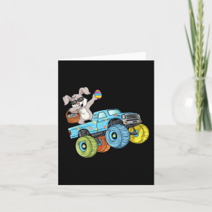 Dabbing Bunny Happy Ostermonster Truck Boys Girl Karte