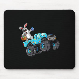 Dabbing Bunny Happy Ostermonster Truck Lovers Bo Mousepad