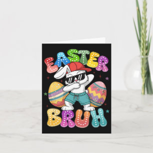 Dabbing Bunny Oaster Bruh Meme Funny Sprichwort Te Karte