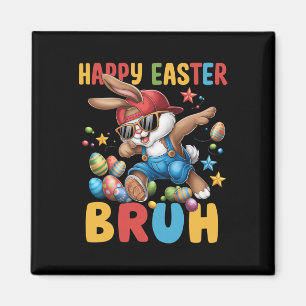 Dabbing Bunny Oaster Bruh Meme Funny Sprichwort Te Magnet