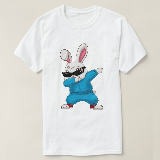 Dabbing Bunny T-Shirt (Design vorne)